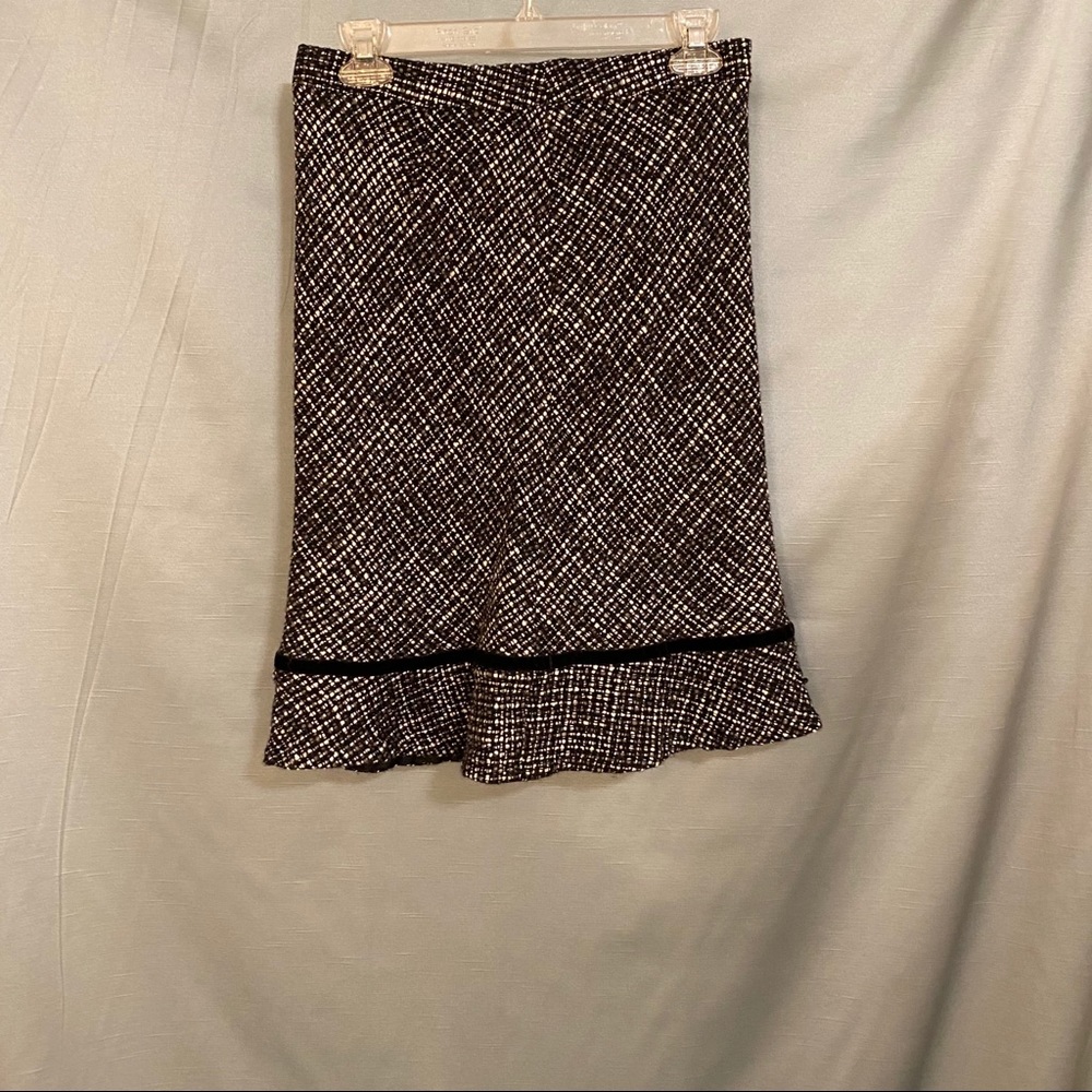 Gap Black and White Career Skirt Size 2.